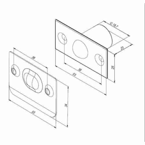 Шариковый фиксатор METLB-15 WH белый